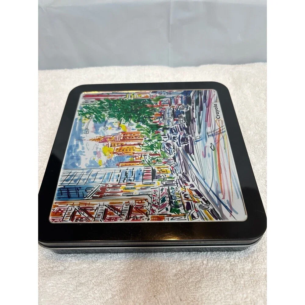 Crayola Signature Brush & Detail Dual Tip Markers 16ct New York City Tin New